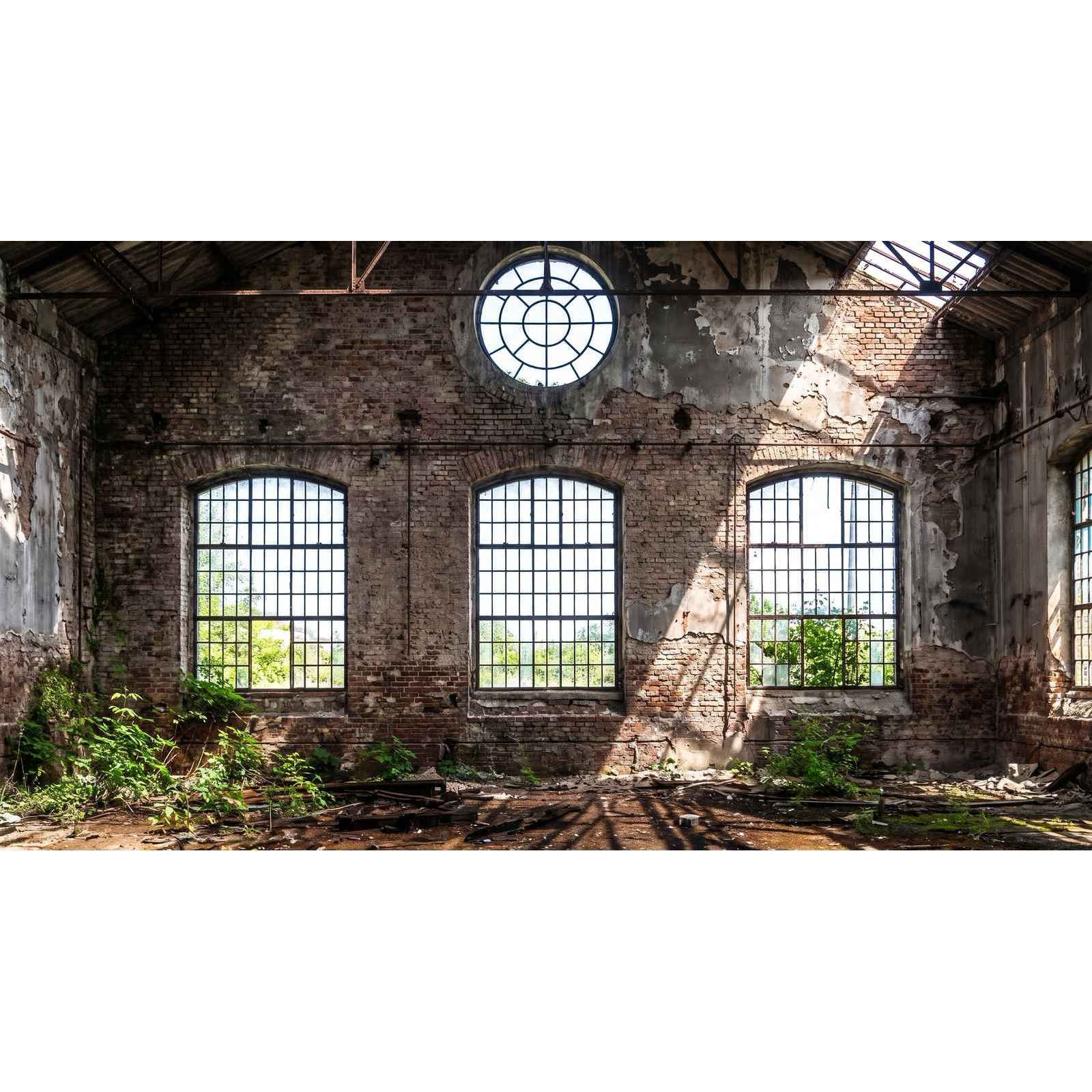 Papier peint verrière industriel - motif