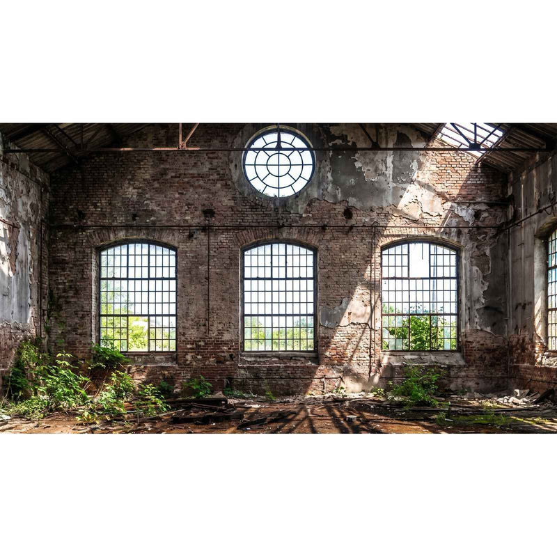 Papier peint verrière industriel — autocollant