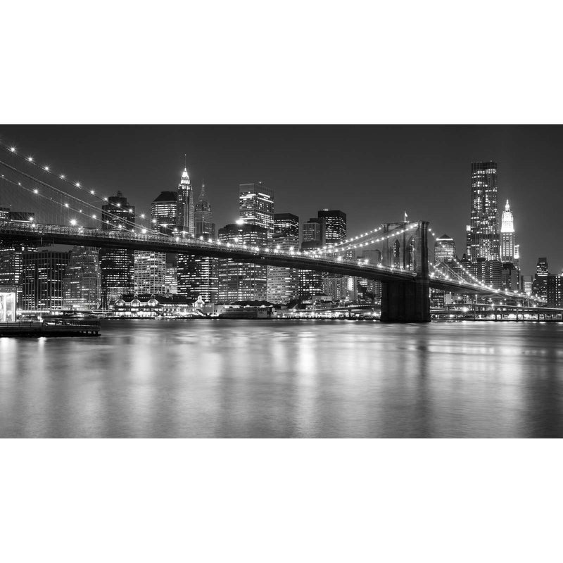 Papier Peint Ville Noir Et Blanc — autocollant