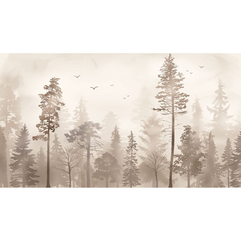 Tête de lit papier peint arbre — autocollant