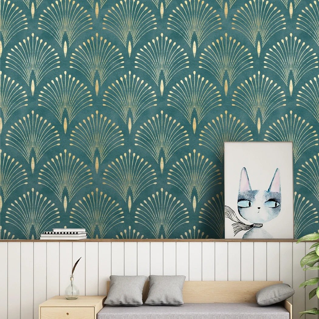 Tête de lit papier peint art deco - motif