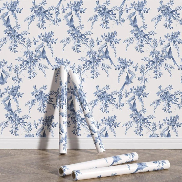 Tête de lit papier peint fleuri - Papierpeint-panoramique.fr