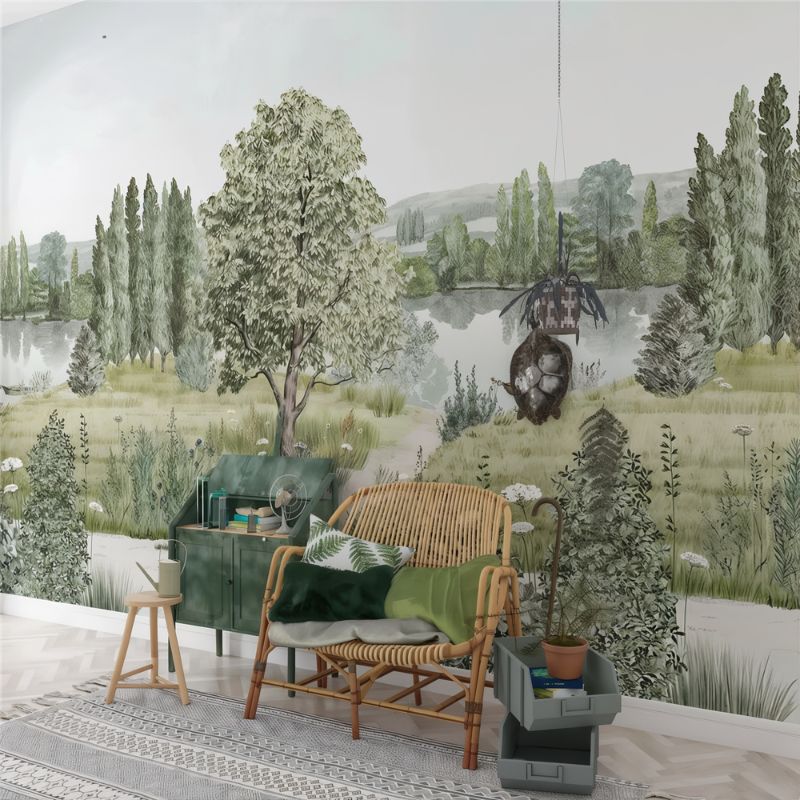 Papier Peint 3D Foret — intissé mat premium
