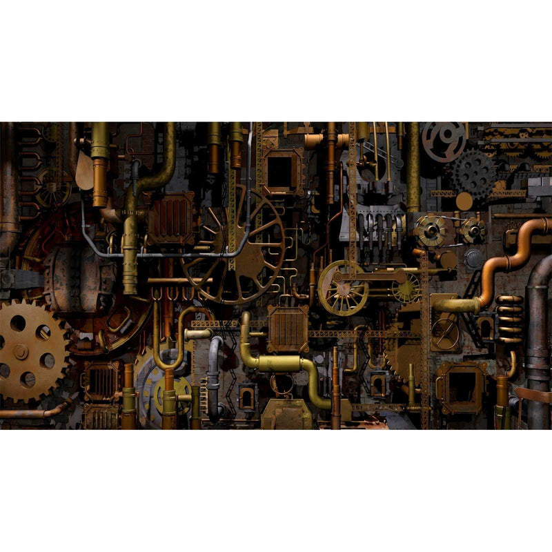 Papier peint 3D style industriel — autocollant
