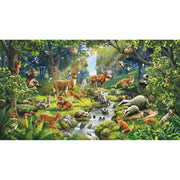 papier-peint-animaux-foret-motif