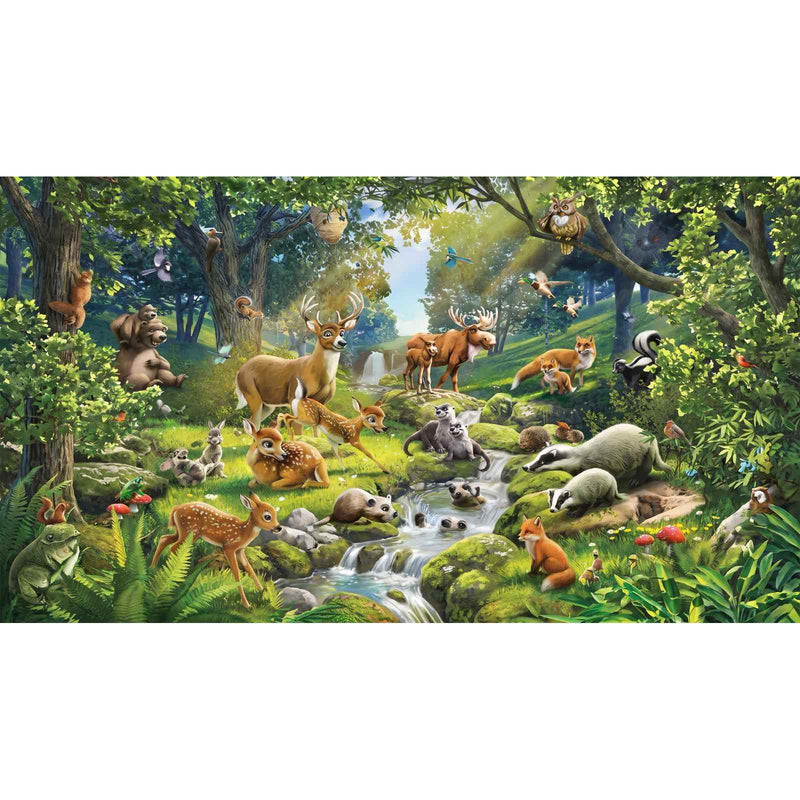 Papier Peint Animaux Foret — autocollant