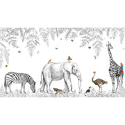 papier-peint-animaux-savane-noir-et-blanc-motif