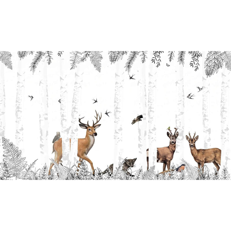 Papier peint biche bebe — autocollant