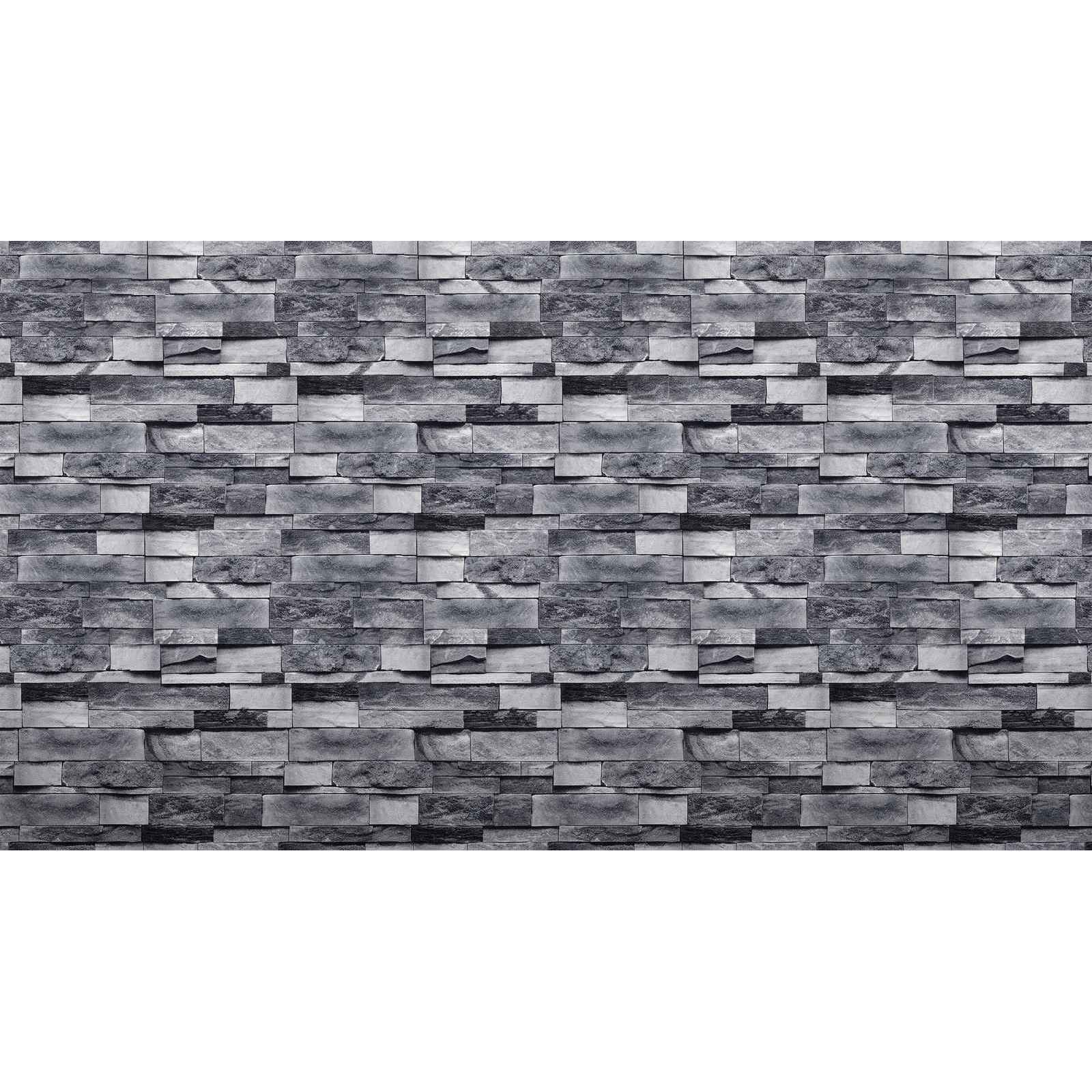 Papier peint brique anthracite - motif