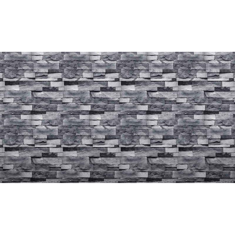 Papier peint brique anthracite — autocollant