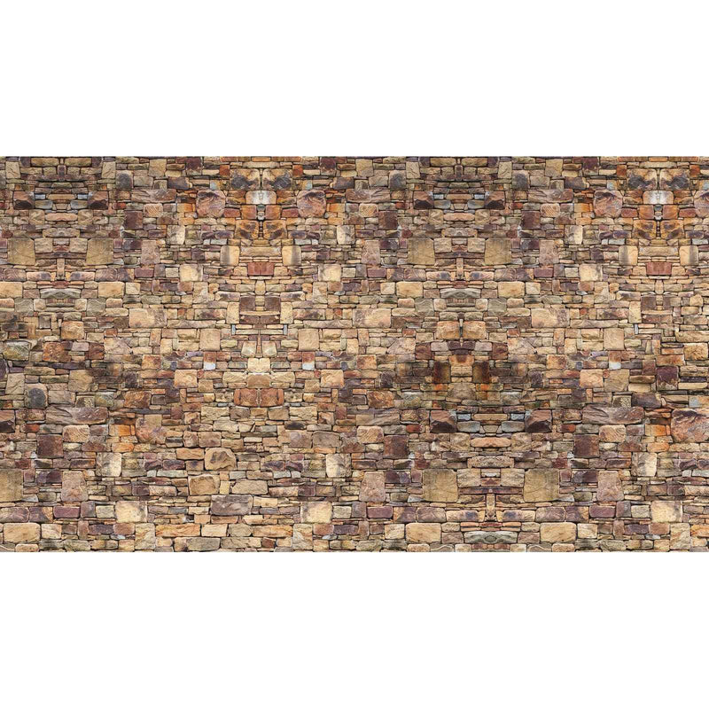 Papier peint brique marron clair — autocollant