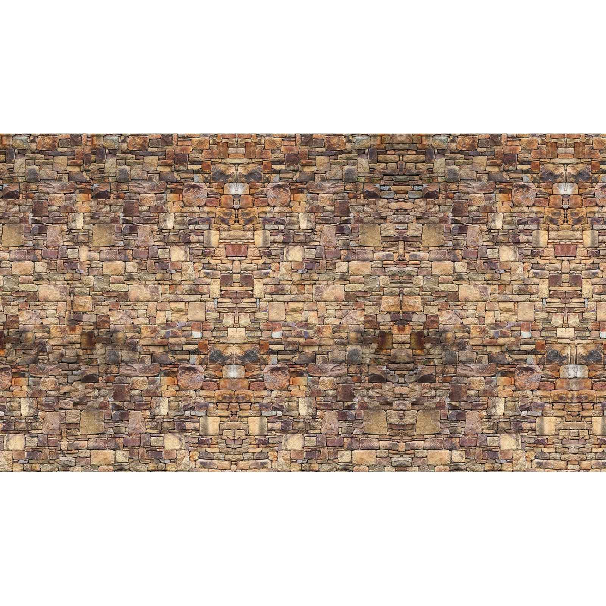 Papier peint brique marron - motif