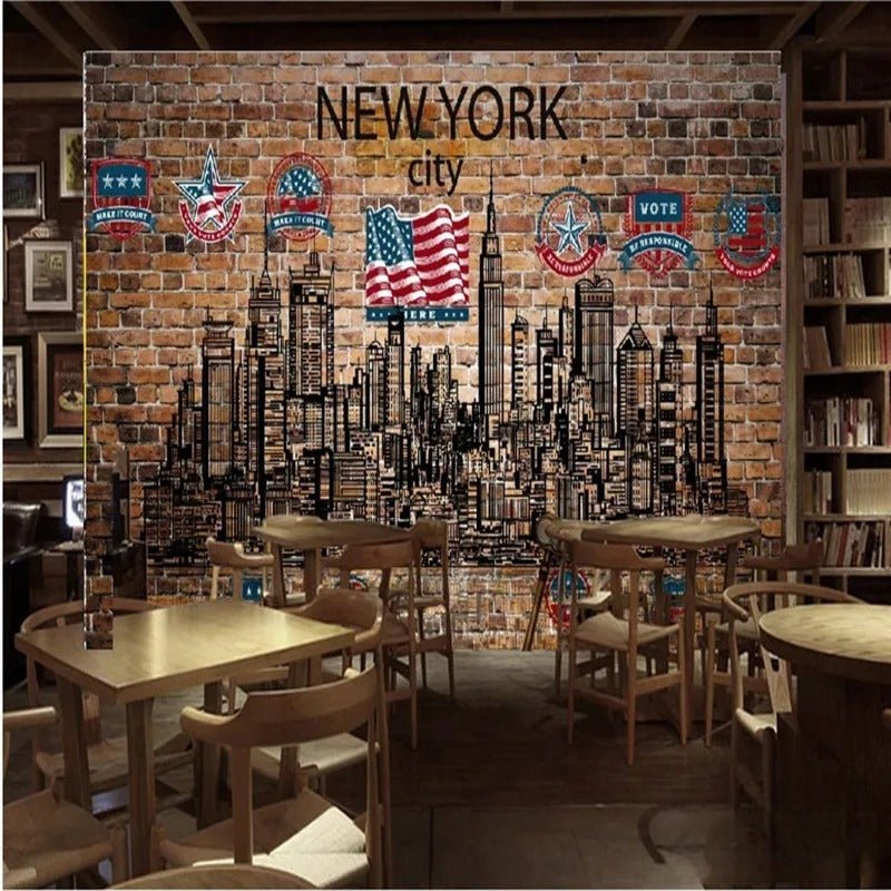 Papier peint brique new york - Papierpeint-panoramique.fr