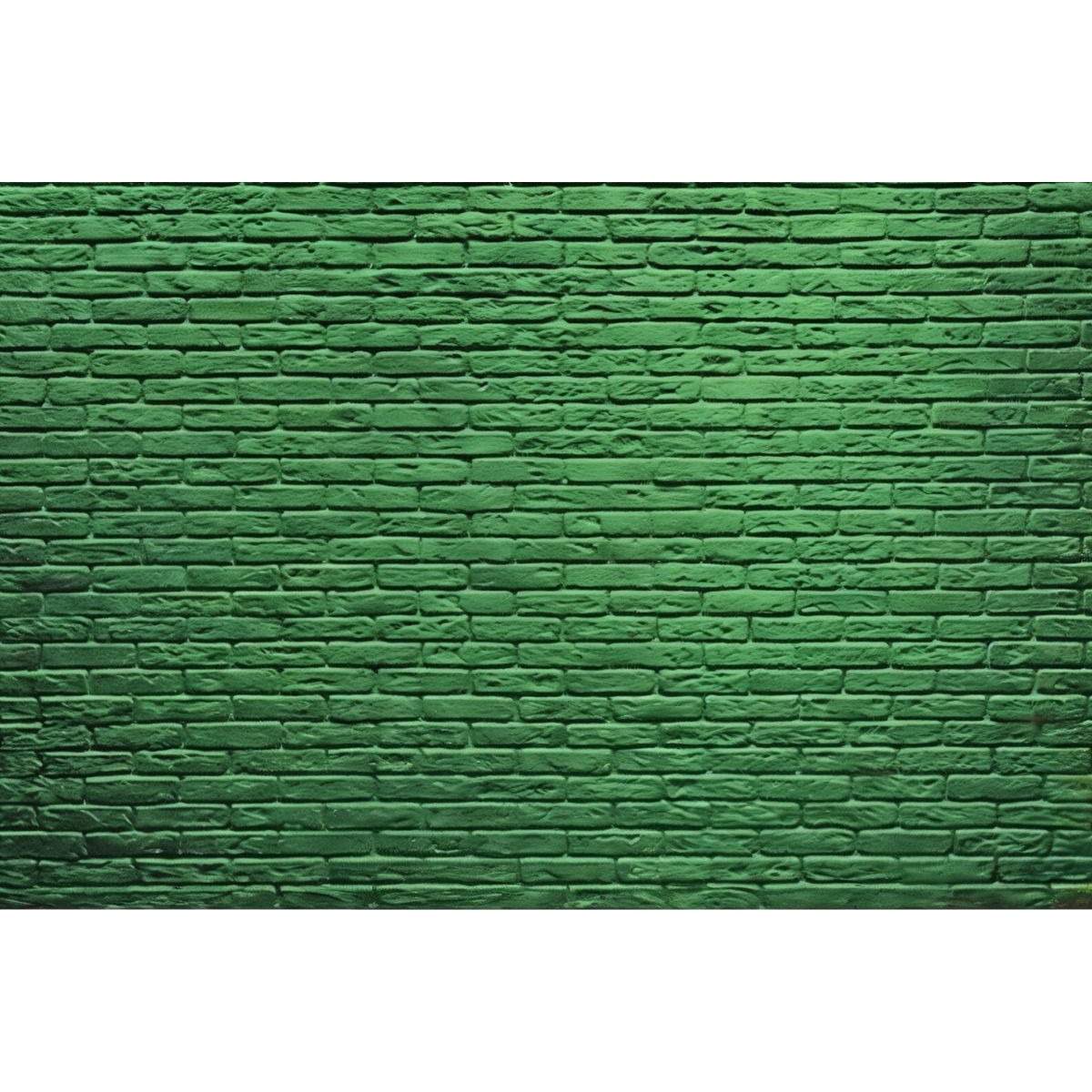 Papier peint brique verte - motif