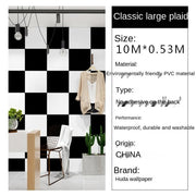 Papier Peint Carreaux Noir Et Blanc - Papierpeint-panoramique.fr