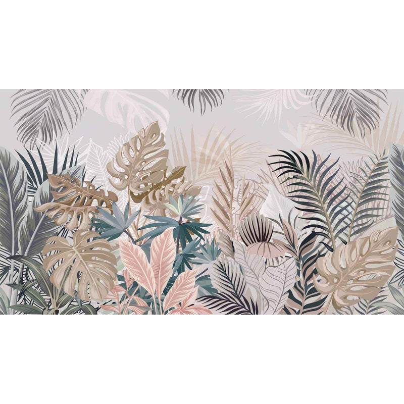 Papier peint dessin jungle — autocollant