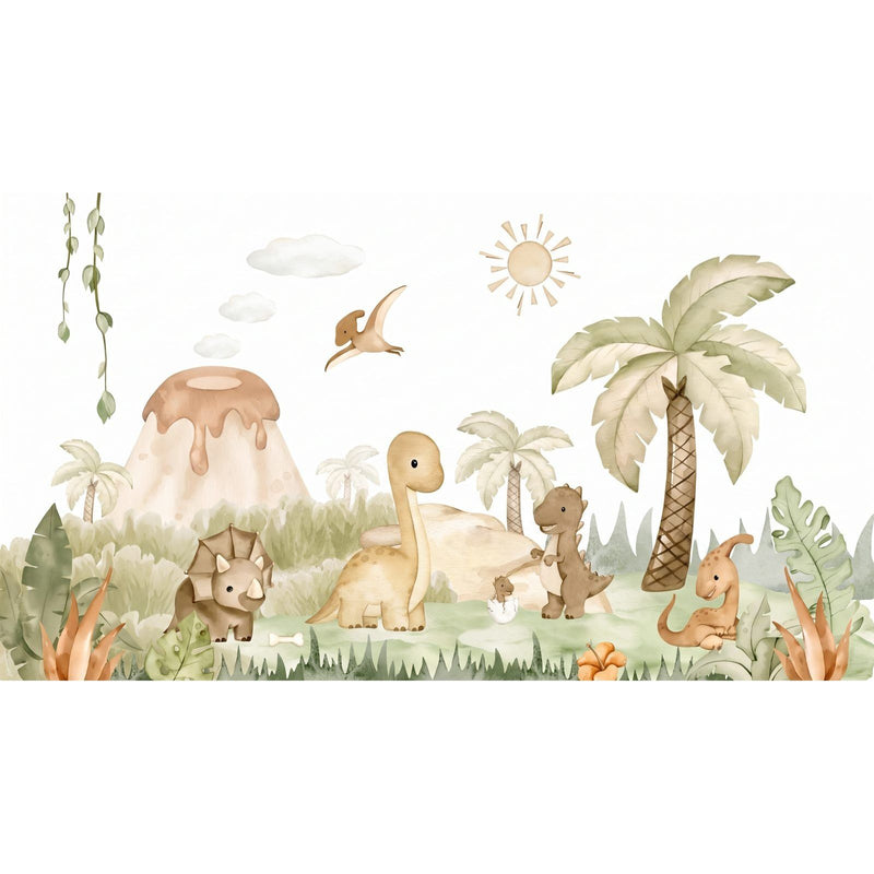 Papier Peint Dinosaure Bébé — autocollant