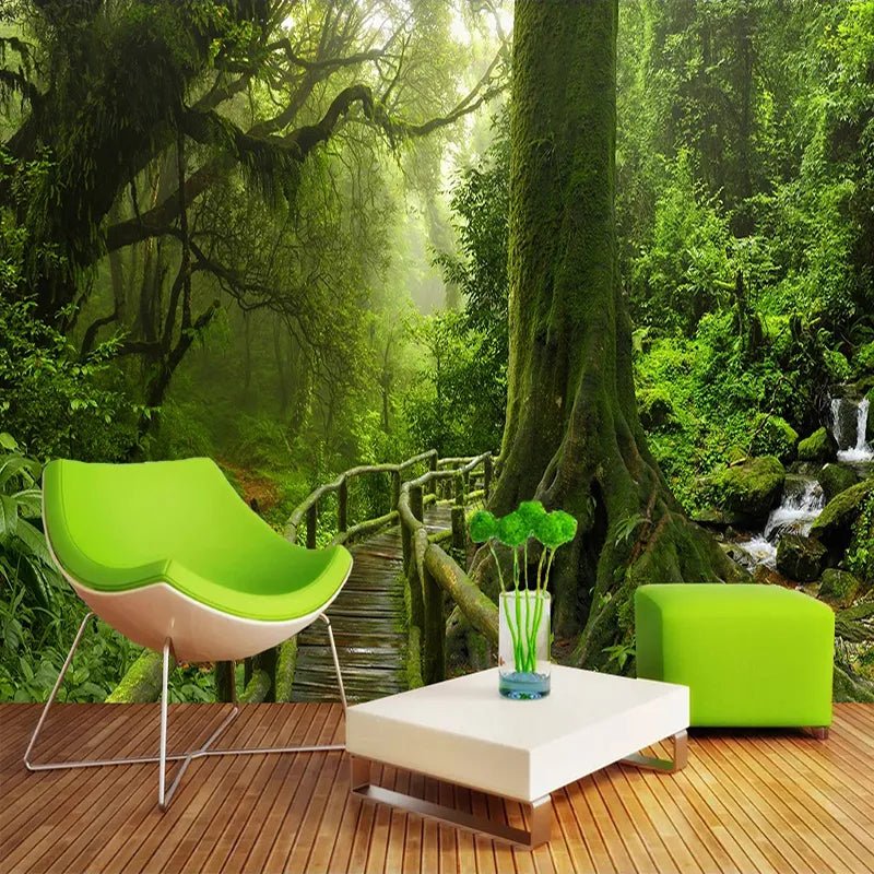 Papier Peint Effet Foret — autocollant