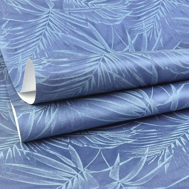 Papier peint feuillage bleu canard - Papierpeint-panoramique.fr