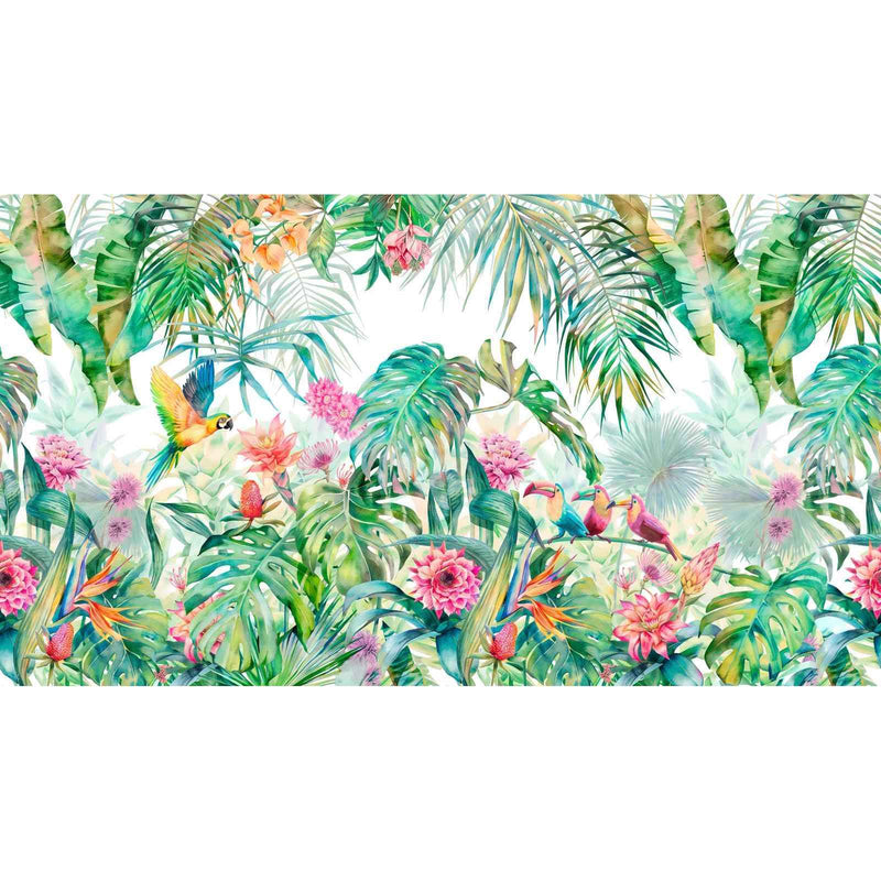 Papier peint feuillage coloré — autocollant