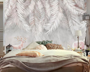 Papier peint feuillage gris - Papierpeint - panoramique.fr