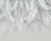 Papier peint feuillage gris - Papierpeint - panoramique.fr