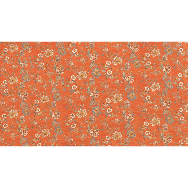 Papier peint fleur orange — autocollant