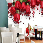 Papier peint fleur rouge - Papierpeint-panoramique.fr