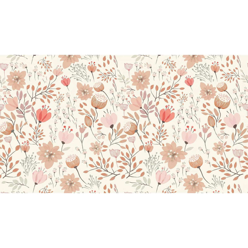 Papier peint fleuri enfant — autocollant