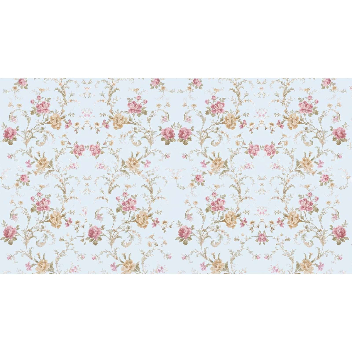 Papier peint fleuri moderne - motif