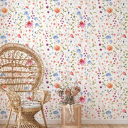 Papier peint fleuri pastel - Papierpeint - panoramique.fr