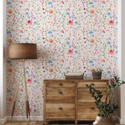 Papier peint fleuri pastel - Papierpeint - panoramique.fr