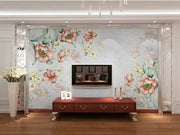 Papier peint fleuri salon - Papierpeint-panoramique.fr