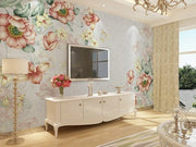 Papier peint fleuri salon - Papierpeint-panoramique.fr