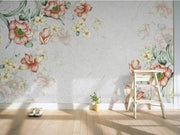 Papier peint fleuri salon - Papierpeint-panoramique.fr
