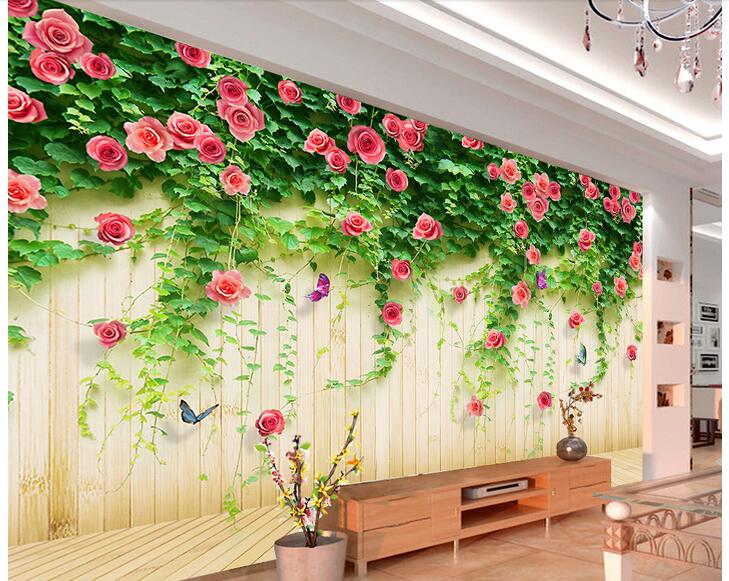 Papier Peint Floral Japonais — autocollant