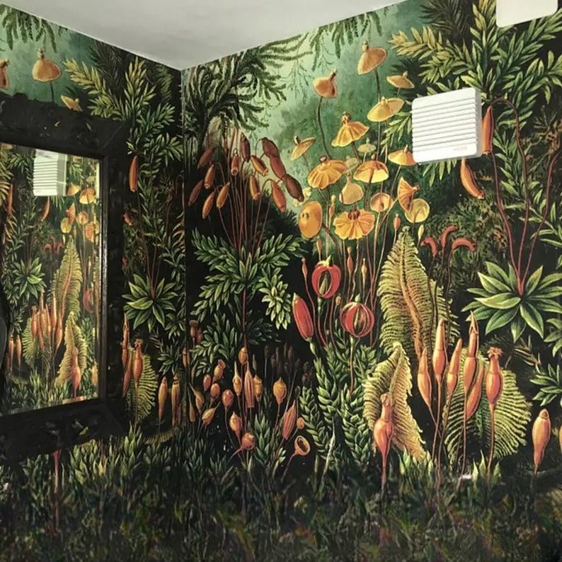 Papier peint floral jungle — autocollant