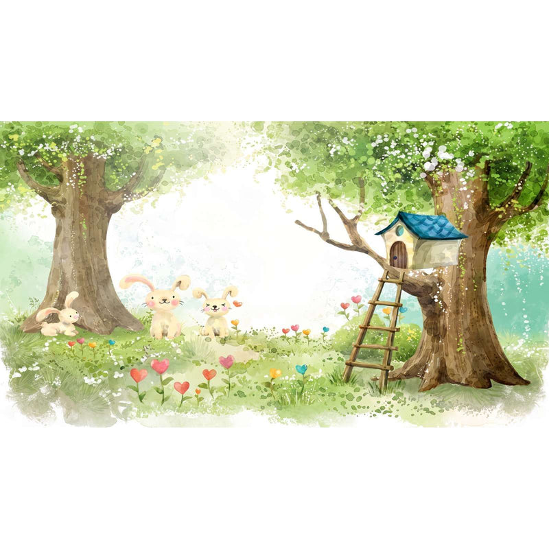 Papier Peint Foret Bebe — autocollant