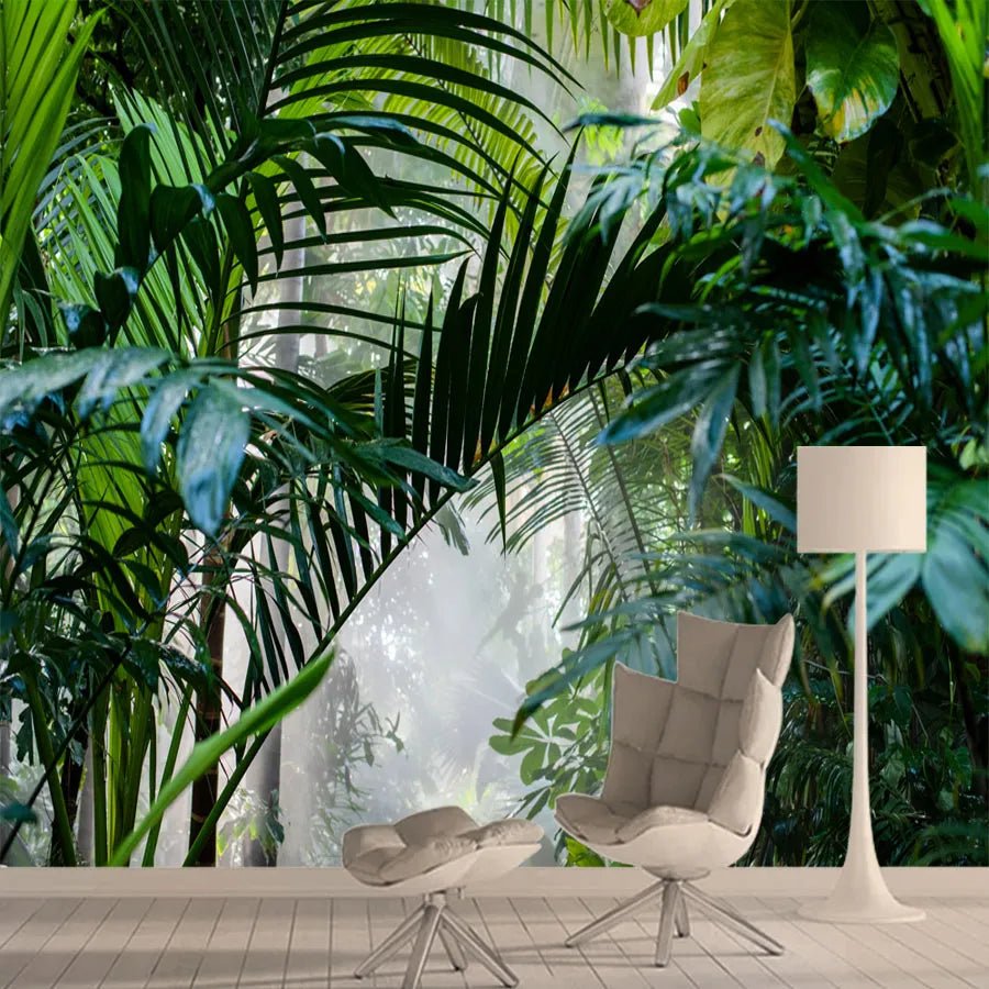 Papier Peint Foret Jungle - motif