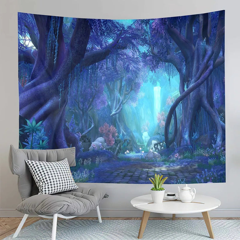 Papier Peint Foret Magique — autocollant