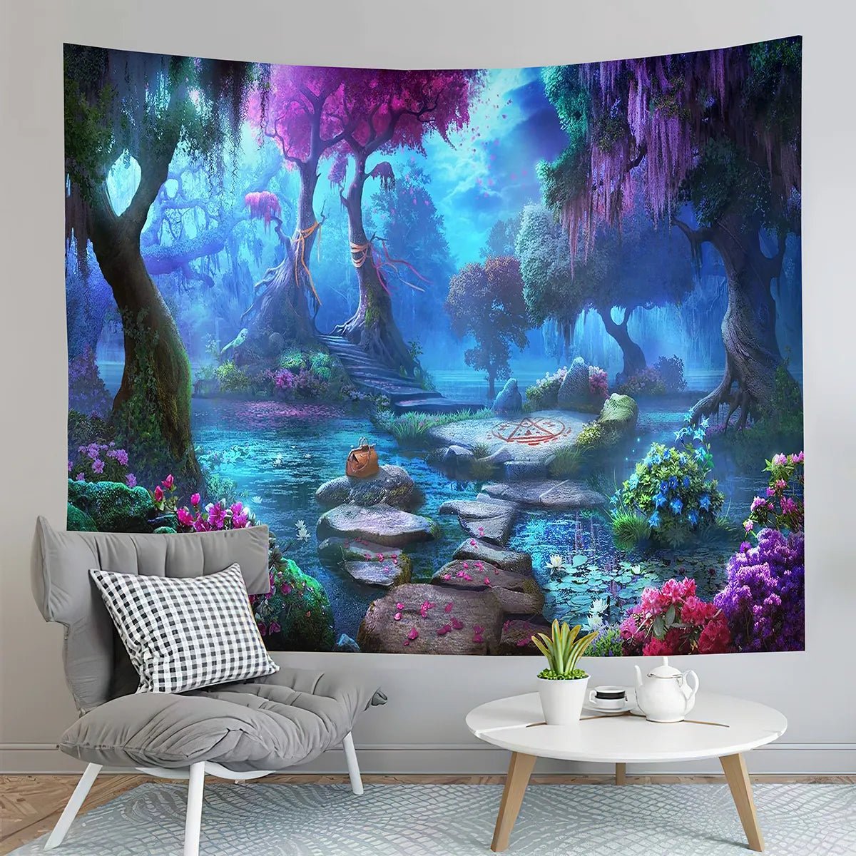 Papier Peint Foret Magique - motif