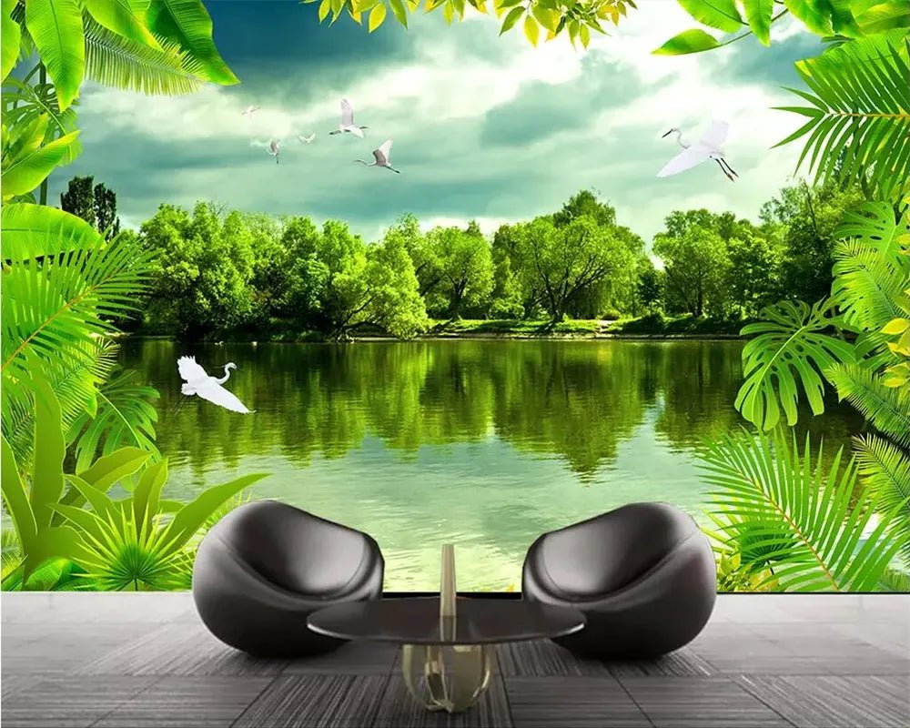 Papier Peint Foret Tropical - motif