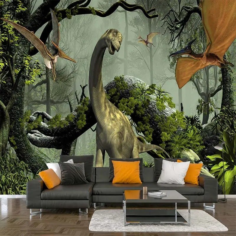 Papier Peint Geant Dinosaure — intissé mat premium