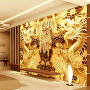 Papier Peint Japonais Doré - Papierpeint-panoramique.fr