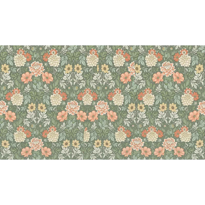 Papier peint jardin fleuri — autocollant