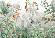 Papier peint jungle animaux - Papierpeint - panoramique.fr