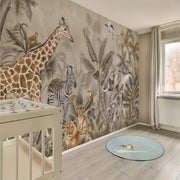 Papier Peint Jungle Dinosaure - Papierpeint - panoramique.fr