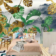 Papier peint jungle doré - Papierpeint-panoramique.fr