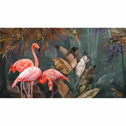 papier-peint-jungle-flamant-rose-motif