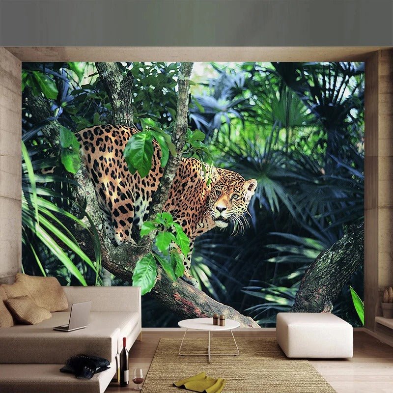 Papier peint jungle léopard - Papierpeint-panoramique.fr